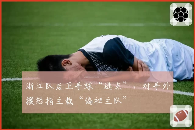 浙江队后卫手球“逃点”,对手外援怒指主裁“偏袒主队”